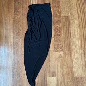 Norma Kamali side ruched Black Women's Skirt